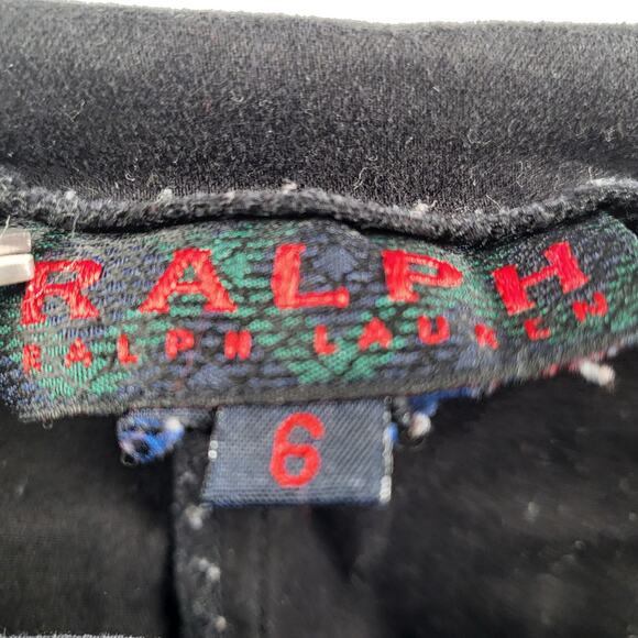 Vintage Ralph by Ralph Lauren Wild Frontier Black Lace-Up Studded Pants Size 6 - Picture 6 of 6